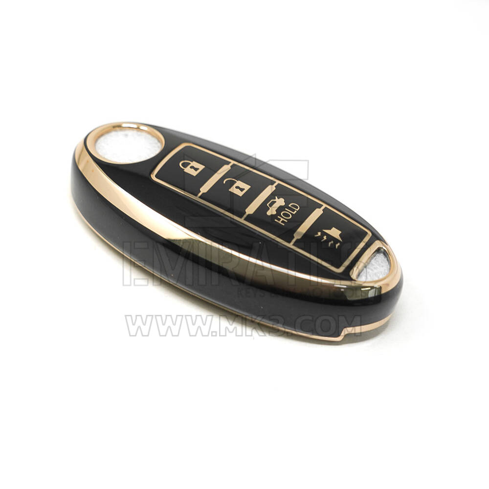 New Aftermarket Nano High Quality Cover For Nissan Remote Key 3+1 Buttons Black Color | Emirates Keys
