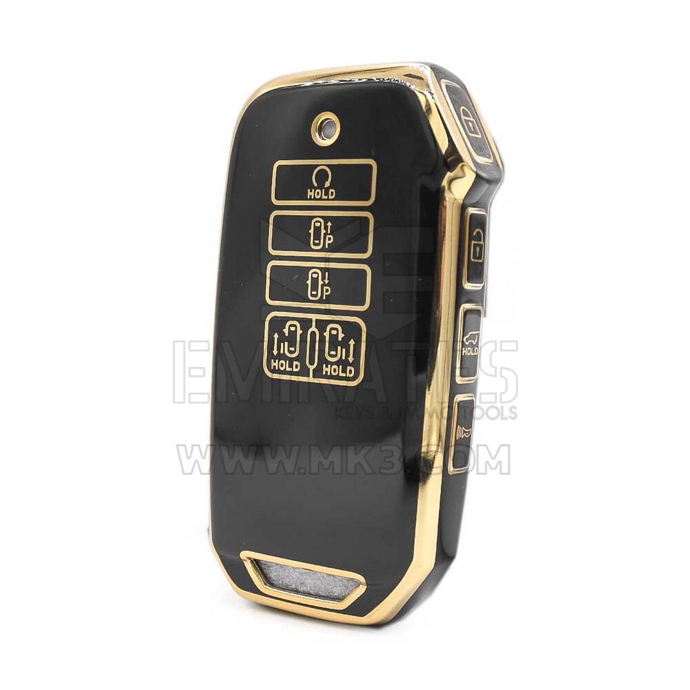 Нано-чехол высокого качества для Kia Smart Remote Key 9 кнопок черного цвета J11J9