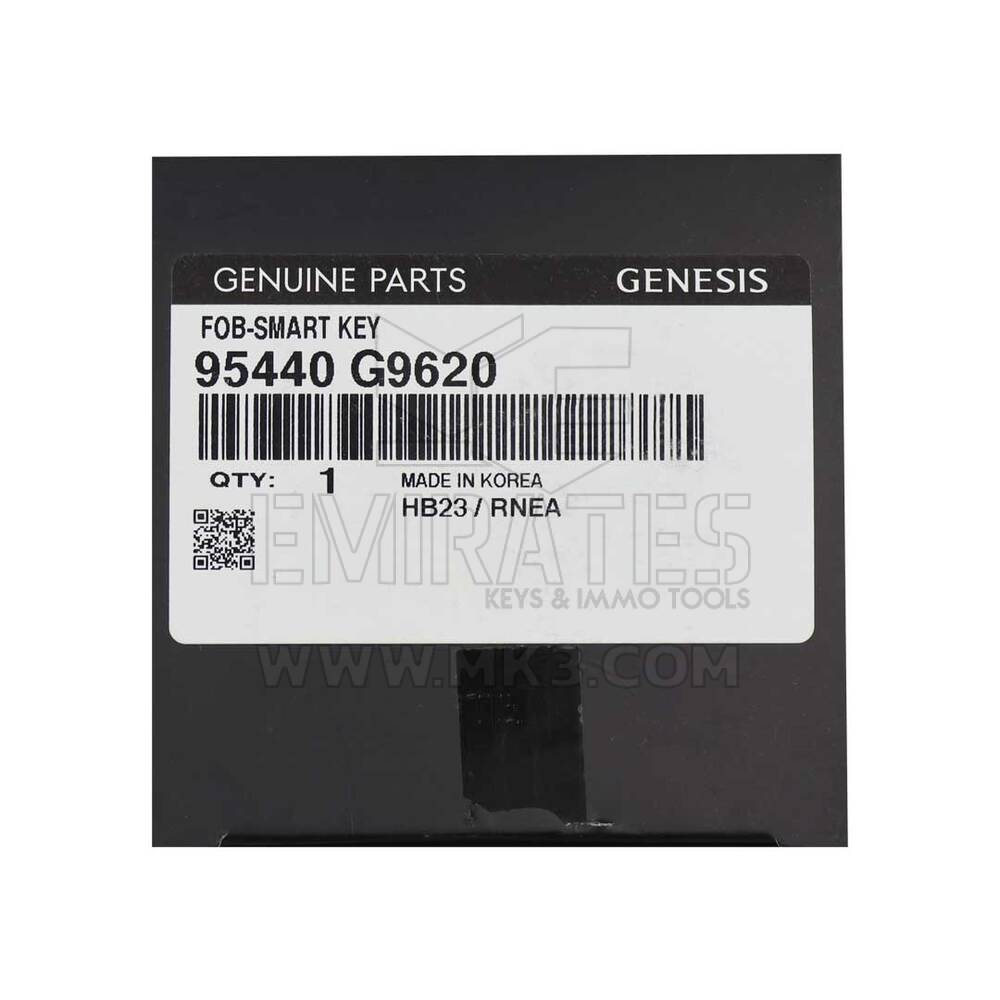 Новый оригинальный/OEM смарт-ключ с дистанционным управлением Genesis G70 2022 года, 4 кнопки, 433 МГц, автозапуск, номер детали OEM: 95440-G9620 | Emirates Keys