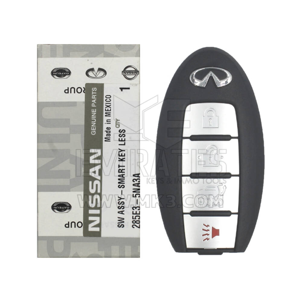 Nuovo di zecca Infiniti QX50 2019 Genuine/OEM Smart Remote Key 4 pulsanti 433 MHz 285E3-5NA3A 285E35NA3A / FCCID: KR5TXN1 | Chiavi degli Emirati