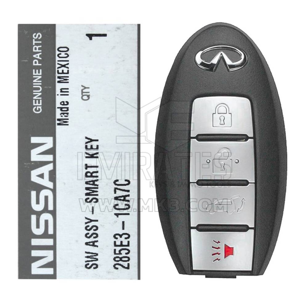Nuova chiave telecomando intelligente originale/OEM Infiniti QX70 2014 4 pulsanti 433 MHz Numero parte OEM: 285E3-1CA7C / 285E3-1CA5C - FCCID: SWK50314 | Emirates Keys