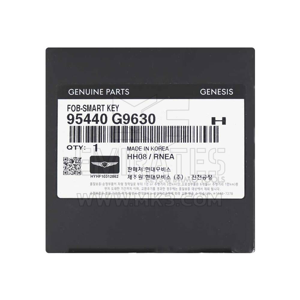 Новый Genesis G70 2022, оригинальный/OEM интеллектуальный дистанционный ключ, 6 кнопок, 433 МГц OEM номер детали: 95440-G9630, идентификатор FCC: TQ8-FOB-4F36 | Ключи Эмирейтс