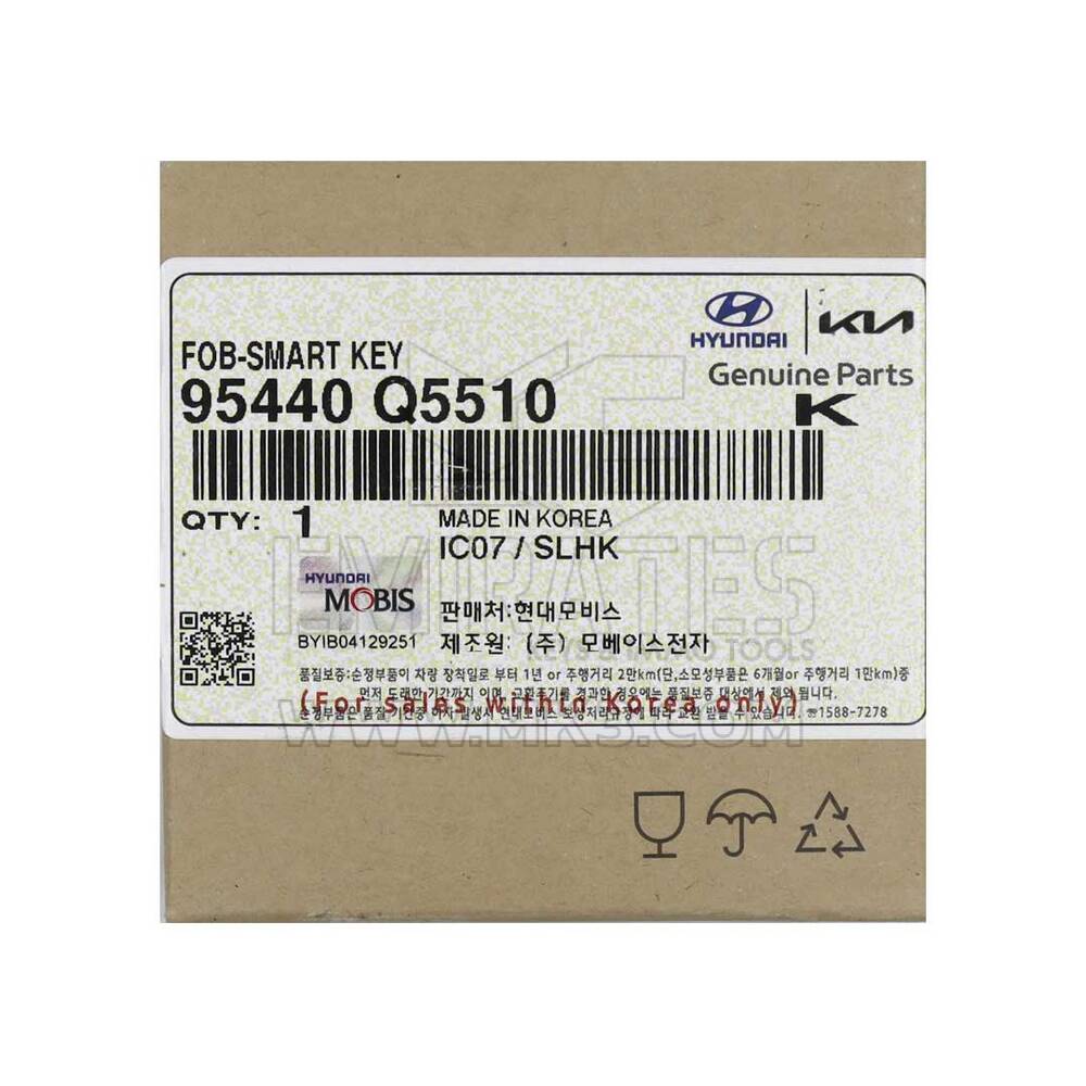 New Kia Seltos 2022 Genuine / OEM Smart Remote Key 4+1 Buttons 433MHz OEM Part Number: 95440-Q5510  | Emirates Keys