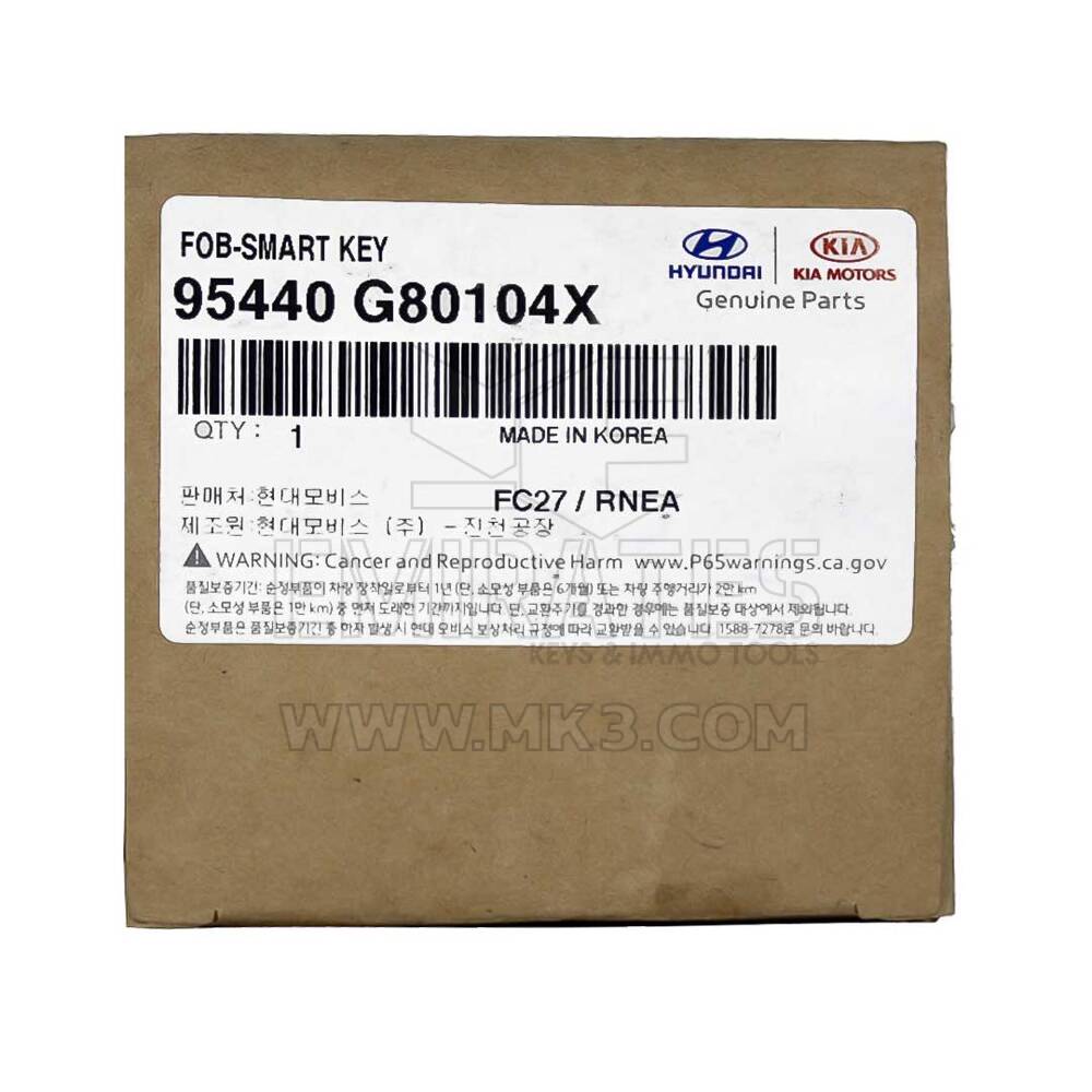 Абсолютно НОВЫЙ оригинальный/OEM смарт-ключ Hyundai Grandeur 4 кнопки 433 МГц 95440-G80104X 95440G80104X | Emirates Keys