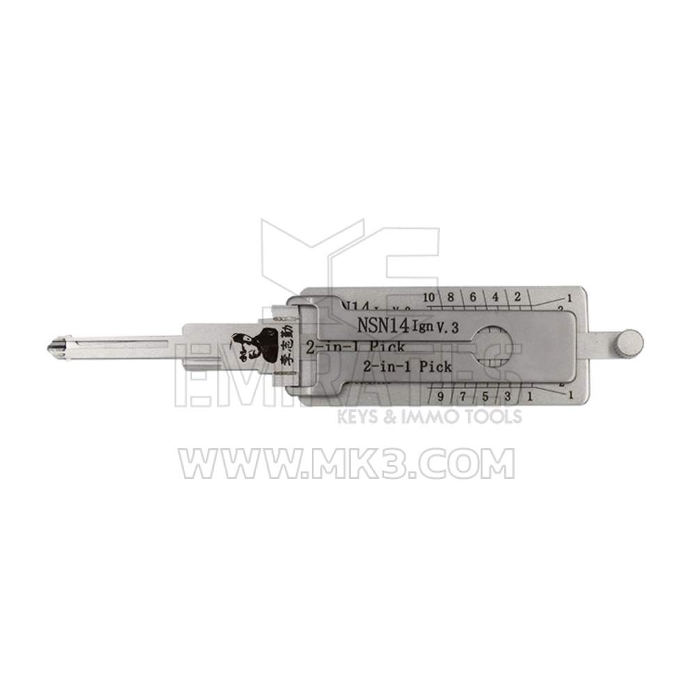 Original Lishi 2-in-1 Pick Decoder Tool NSN14+AG 10 Cuts