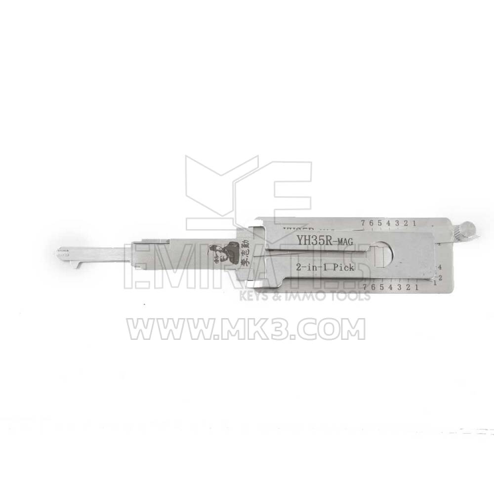 Original Lishi 2-in-1 Pick Decoder Tool YH35R+MAG EXENDED SHANK