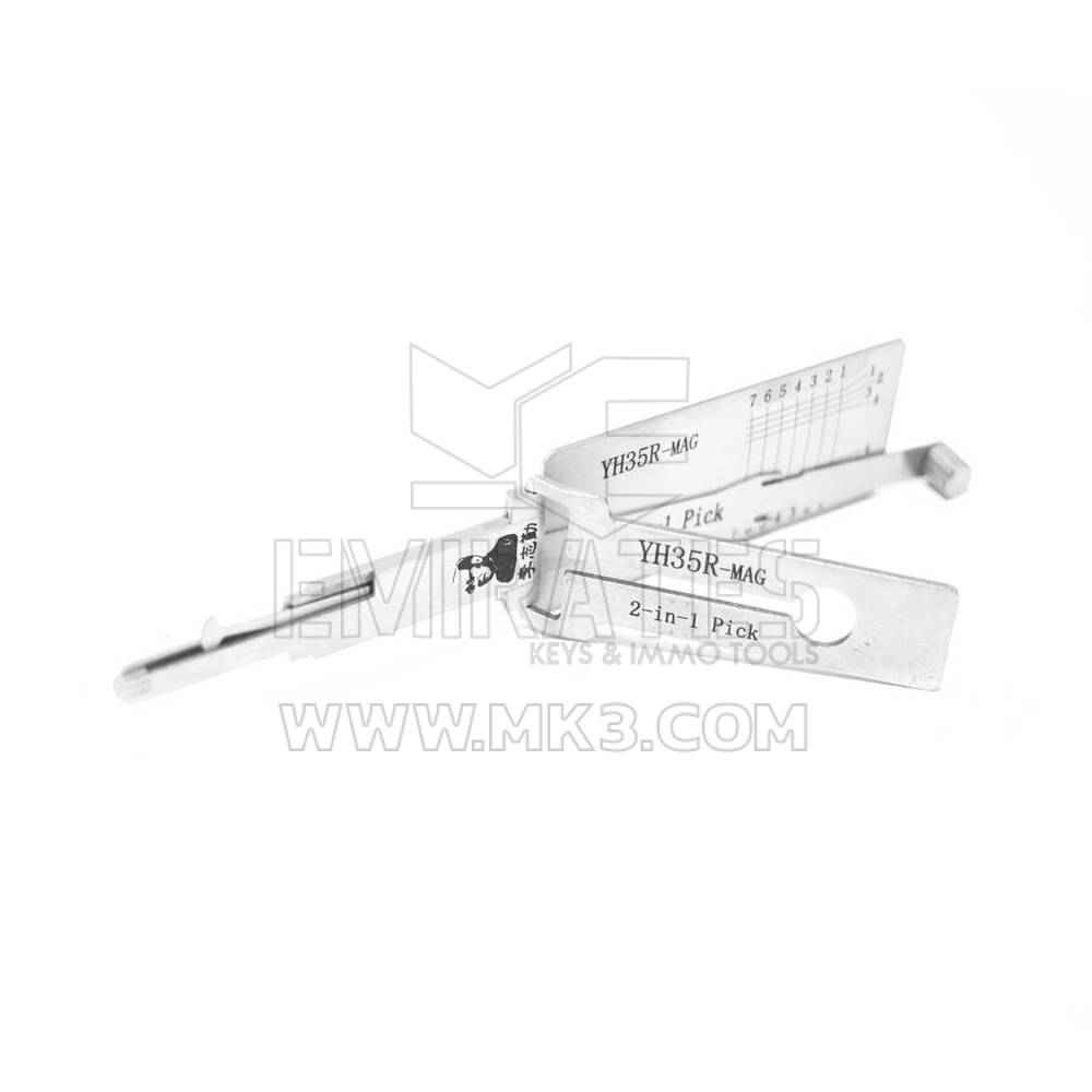 Original Lishi 2-in-1 Pick Decoder Tool YH35R+MAG | MK3