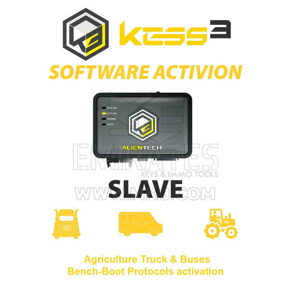 Alientech KESS3SA007 KESS3 Slave Agriculture Truck & Buses Bench-Boot Protocols activation