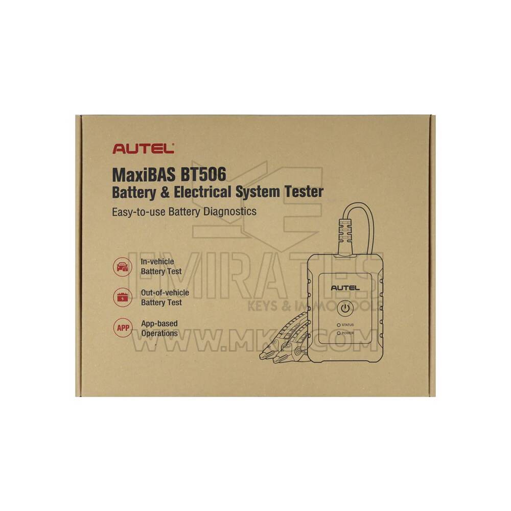 New Autel MaxiBAS BT506 Auto Battery and Electrical System Analysis Tool Supports in-vehicle and out-of-vehicle testing of passenger vehicle batteries.