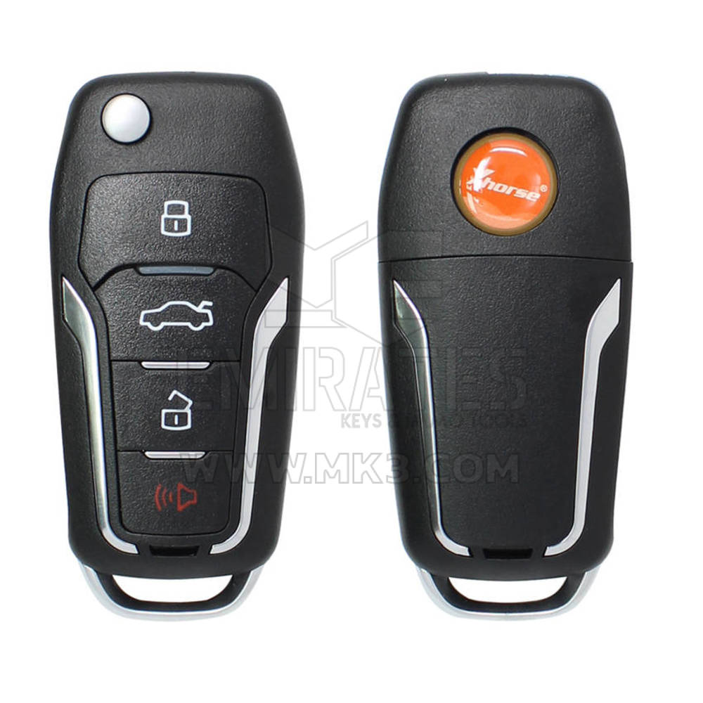 Xhorse VVDI Key Tool VVDI2 Flip Remote Key 4 botões Ford Type com Super Transponder XEFO01EN compatível com as ferramentas de geração VVDI | Chaves dos Emirados
