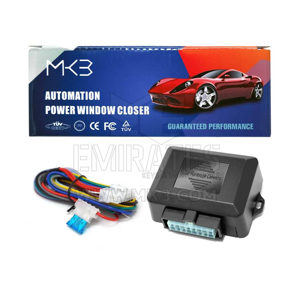 Módulo de cierre de ventana eléctrica para automóvil: kit de elevador de ventana enrollable para automóviles de 4 puertas, 12 V CC, universal