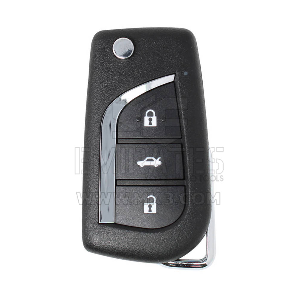 Xhorse VVDI Key Tool VVDI2 Wireless Flip Remote Key 3 botões Toyota Style XNTO00EN