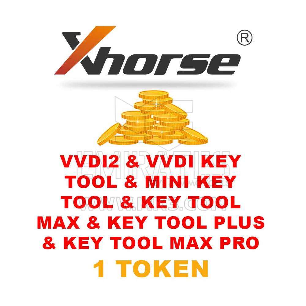 Xhorse VVDI2 & VVDI Anahtar Aracı & Mini Anahtar Aracı & Anahtar Aracı Max & Anahtar Aracı Plus & Anahtar Aracı Max Pro 1 Token ID48-96 Bit Hesaplaması için