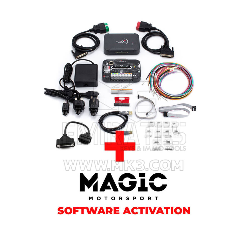 MAGIC FLK02 FLEX Full HW Kit + FLS0.1M ECU (cars, vans, bikes) OBD + Bench Master