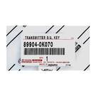 Llave remota inteligente original/OEM para Toyota Fortuner 2016-2024, 3 botones, 433 MHz. Número de pieza del fabricante: 89904-0K070 / 89904-0K071 / 89904-0KK90 | Emirates Keys -| thumbnail