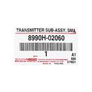 Toyota Corolla 2019 -2023 Genuine/OEM Smart Remote Key 4 botones 433 MHz Número de pieza OEM: 8990H-02060, FCC ID: B2U2K2R | Claves de los Emiratos -| thumbnail