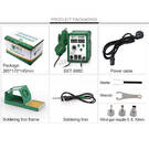 BST-898D 2 In 1 SMD Rework Station  Hot Air Gun Soldering Station Welding Solder Iron For IC SMD DE soldering Rework station 220v  | Emirates Keys -| thumbnail