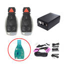 Keyless Entry Kit For Mercedes FBS4 cars works with Factory OEM Push Start Button (Add Key) ESW312-BE/BE4-B