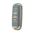 Nano High Quality Cover For Baojun Smart Remote Key 3 Button Gray Color BJ-A11J