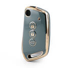 Nano High Quality Cover For Baojun Flip Remote Key 3 Button Gray Color BJ-D11J
