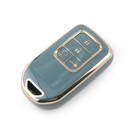 New Aftermarket Nano High Quality Cover For Honda Remote Key 4 Buttons Gray Color HD-A11J4 | Emirates Keys -| thumbnail
