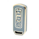 Чехол Nano высокого качества для дистанционного ключа Honda с 3 кнопками серого цвета HD-I11J