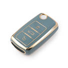 Nouveau couvercle Nano de haute qualité pour clé télécommande Volkswagen, 3 boutons, couleur grise, VW-A11J3 | Clés des Émirats -| thumbnail