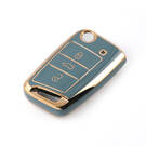 Nouvelle couverture Nano de haute qualité pour clé télécommande Volkswagen Touran, 3 boutons, couleur grise, VW-B11J3 | Clés des Émirats -| thumbnail