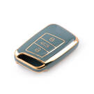Nouvelle couverture Nano de haute qualité pour clé télécommande Volkswagen Touran, 3 boutons, couleur grise, VW-D11J | Clés des Émirats -| thumbnail