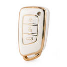 Nano couvercle de haute qualité pour clé télécommande Dongfeng, 3 boutons, couleur blanche, DF-G11J