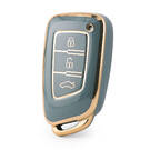 Nano couvercle de haute qualité pour clé télécommande Dongfeng, 3 boutons, couleur grise, DF-G11J