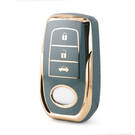 Funda Nano de alta calidad para llave remota de Toyota, 3 botones, Color gris, TYT-A11J3