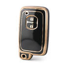 Funda Nano de alta calidad para llave remota de Toyota, 2 botones, Color negro, TYT-H11J2