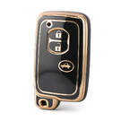 Funda Nano de alta calidad para llave remota de Toyota, 3 botones, Color negro, TYT-H11J3A