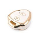 Nueva cubierta Nano de alta calidad del mercado de accesorios para llave remota Toyota 2 botones Color blanco TYT-K11J2 | Cayos de los Emiratos -| thumbnail