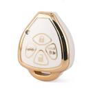 Funda Nano de alta calidad para llave remota de Toyota, 4 botones, Color blanco, TYT-K11J4