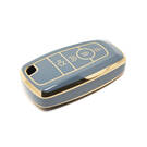 Novo aftermarket nano capa de alta qualidade para chave remota ford 4 botões cor cinza Ford-B11J4A | Chaves dos Emirados -| thumbnail