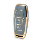 Capa Nano de alta qualidade para chave remota Ford Edge 3 botões cor cinza Ford-C11J