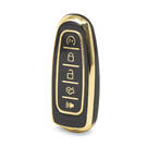 Capa Nano de alta qualidade para chave remota Ford 5 botões cor preta Ford-J11J