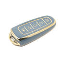 Nova capa nano de reposição de alta qualidade para chave remota Ford 5 botões cor cinza Ford-J11J | Chaves dos Emirados -| thumbnail