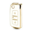 Nano – couvercle de haute qualité pour clé télécommande Foton, 2 boutons, couleur blanche, FT-A11J