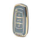 Nano – couvercle de haute qualité pour clé télécommande Geely, 3 boutons, couleur grise, GL-A11J