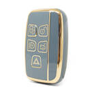 Nano High Quality Cover For Range Rover Remote Key 5 Buttons Gray Color LC-A11J