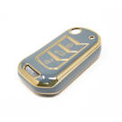 Nouveau couvercle Nano de haute qualité pour clé télécommande Mahindra, 3 boutons, couleur grise, MHD-A11J | Clés des Émirats -| thumbnail