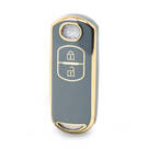 Cover Nano di alta qualità per chiave remota Mazda 2 pulsanti colore grigio MZD-A11J2