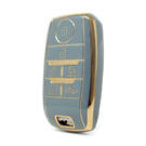 Нано-чехол высокого качества для дистанционного ключа Kia с 6 кнопками серого цвета KIA-D11J6