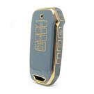 Нано-чехол высокого качества для дистанционного ключа Kia 9 кнопок серого цвета KIA-I11J9