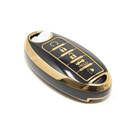 Nuova copertura Aftermarket Nano di alta qualità per chiave remota Nissan 5 pulsanti colore nero NS-A11J5 | Chiavi degli Emirati -| thumbnail