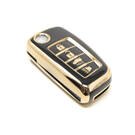 Nuova cover aftermarket Nano di alta qualità per chiave remota Nissan Flip 4 pulsanti colore nero NS-B11J4 | Chiavi degli Emirati -| thumbnail