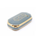Nouvelle couverture Nano de haute qualité pour clé télécommande intelligente Wuling, 3 boutons, couleur grise, WL-B11J | Clés des Émirats -| thumbnail